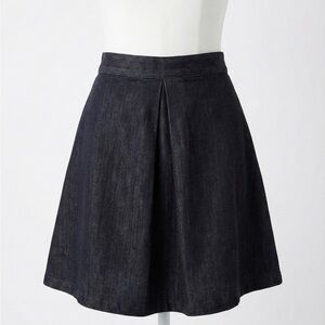 GAP Designed & Crafted Black A-Line Mini Skirt High Waist Premium Denim Small
